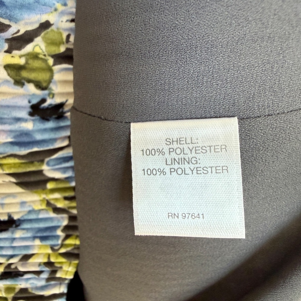 J.Jill NWT Floral Pleated Midi Dress Size M Blue Green Watercolor Sleeveless - Picture 6 of 6